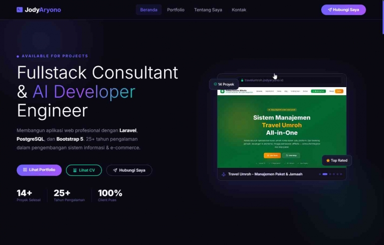 Bidang Keahlian Saya sebagai Fullstack Developer: Dari Web hingga AI Automation