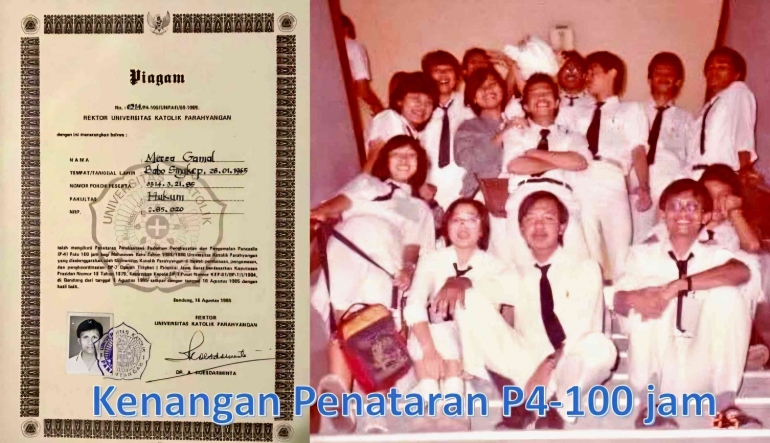 Kenangan Penataran P4-100jam, Sumber: Dokumentasi pribadi Merza Gamal 