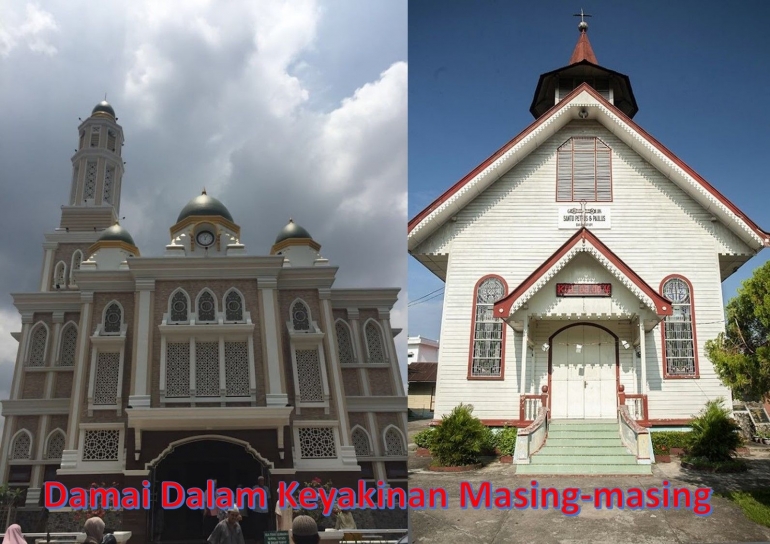 Image: Damai dalam keyakinan iman masing-masing (Photo by Merza Gamal)