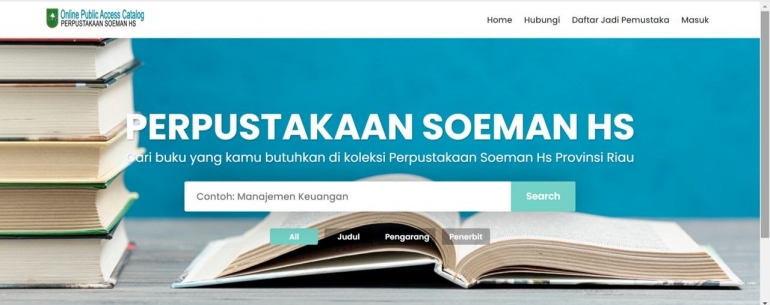 Image: Layanan Onlie Perpustakaan Soeman HS (by Merza Gamal)