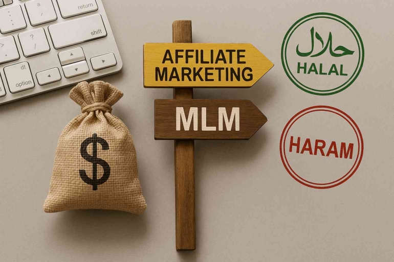 Halal Haram Affiliate MArketing, AI Image Generated ChatGPT5 Prompt By Jody Aryono