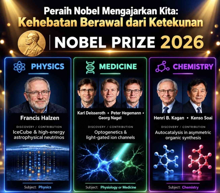 Peraih Nobel Mengajarkan Kita: Kehebatan Berawal dari Ketekunan