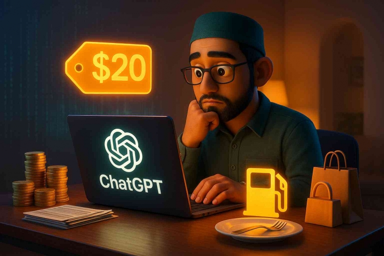 ChatGPT 20USD? Mahal? Source AI Image Generated ChatGPT5 prompt By Jody Aryono