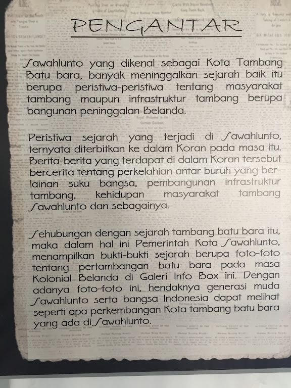 Image: Galeri Info Box Pertambangan Batubara di Sawahlunto (by Merza Gamal)