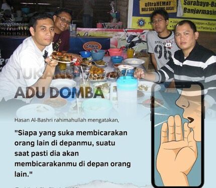 Image: Jaga lisan, jangan suka bergunjing (File by Merza Gamal)