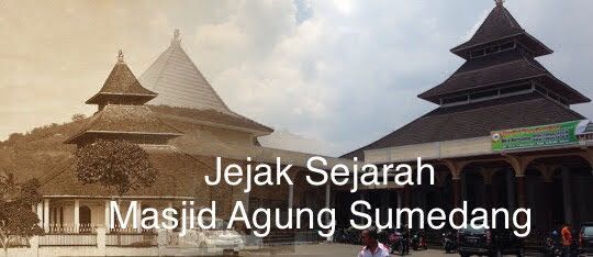 Image Masjid Agung Sumedang dahulu dan kini (by Merza Gamal)