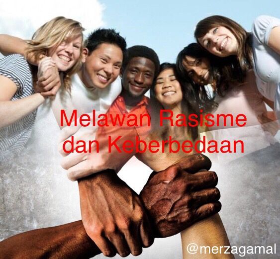 Image: Melawan Rasisme dan Keberbedaan (Sumber foto kolase: winnetnews.com dan Shutterstock.com diolah pribadi by Merza Gamal)