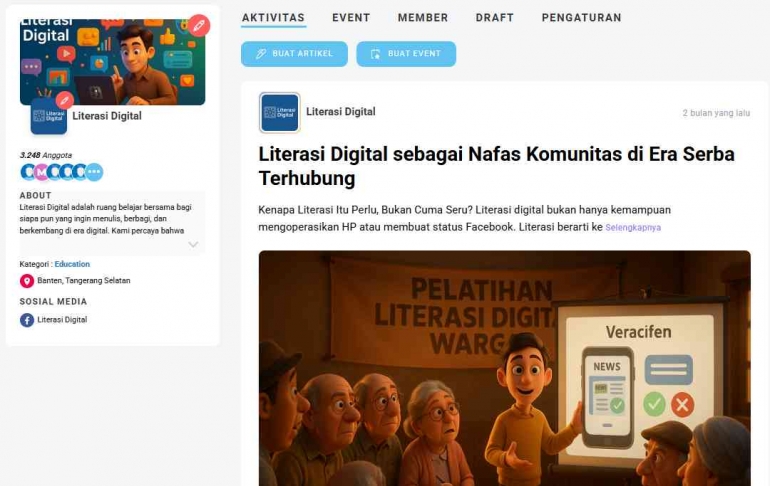 GrupLIterasi Digital, SUmber Dokumentasi Pribadi Jody Aryono