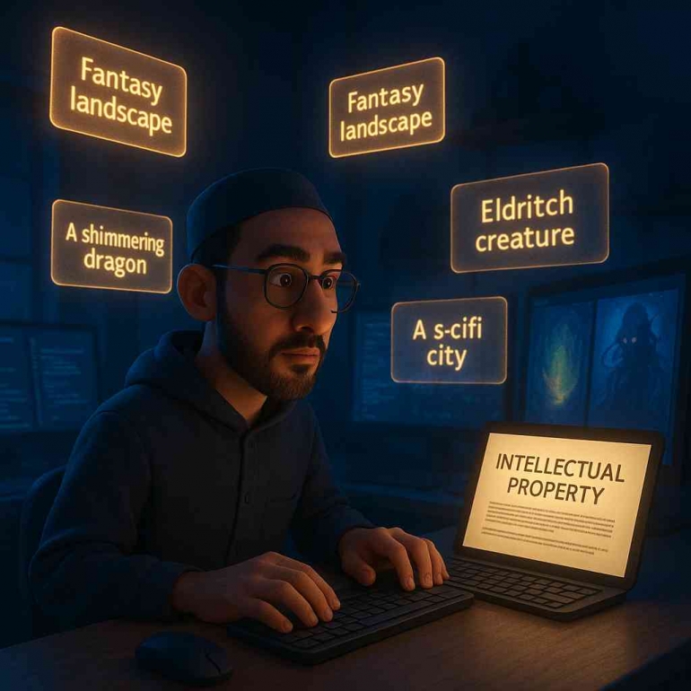 Intelektual Property Using Prompt Source AI Image Generated ChatGPT 4o Prompt By Jody Aryono